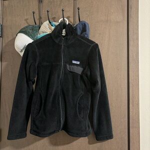 Patagonia black synchilla zip up jacket